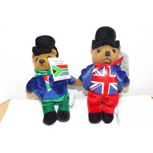 Two International Flag Bears with Tags- See Description or Details